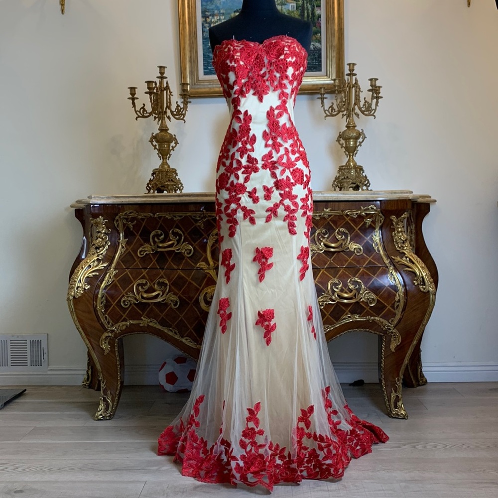 Meier Collection formal embroidery pageant prom dress